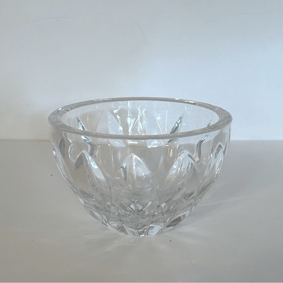 Vintage KOSTA BODA Round bowl Opus Lead crystal Sweden Leaf pattern Signed Kosta - Picture 7 of 7